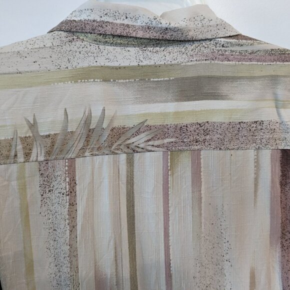 Tommy Bahama Shirt Men Medium Button Front Hawaiian Birds of Paradise 100% Silk - Picture 11 of 16